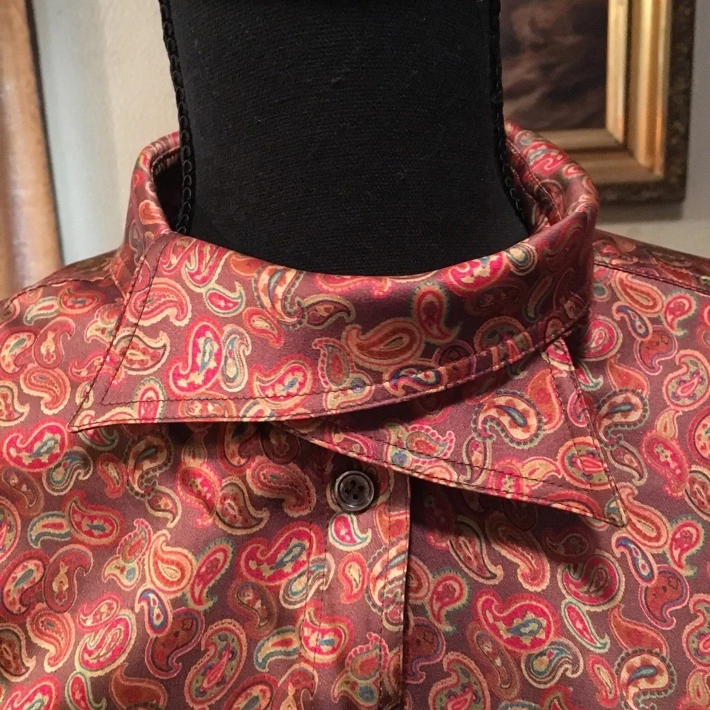 Escada Paisley Print Silk Blouse